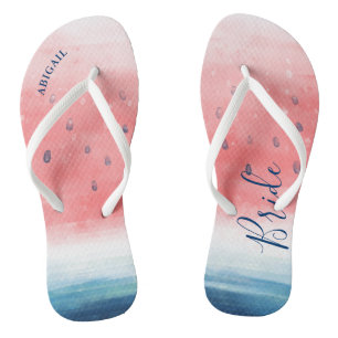 Les tongs de la pastèque Les sandales de la mariée