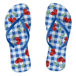 Les tongs des cerises rétro