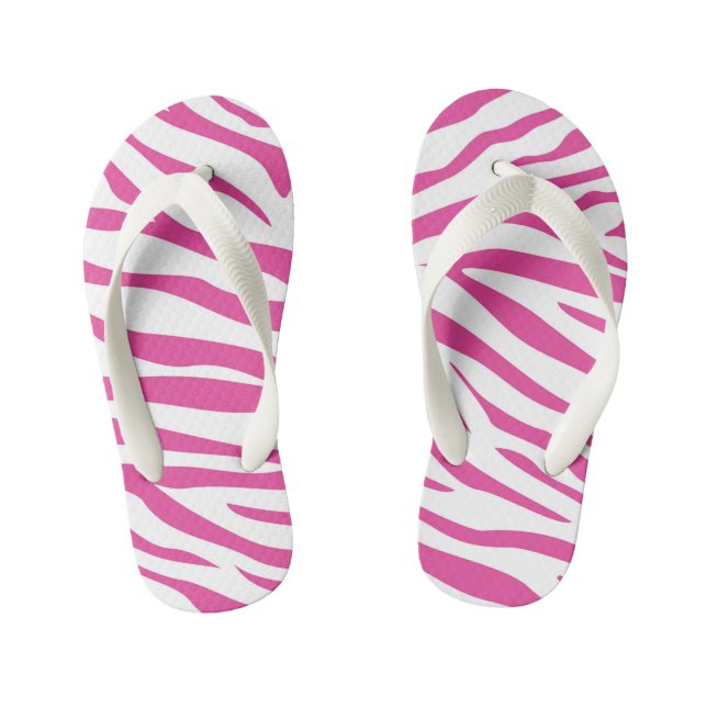 Les tongs roses pour enfants Zebra (Semelle)