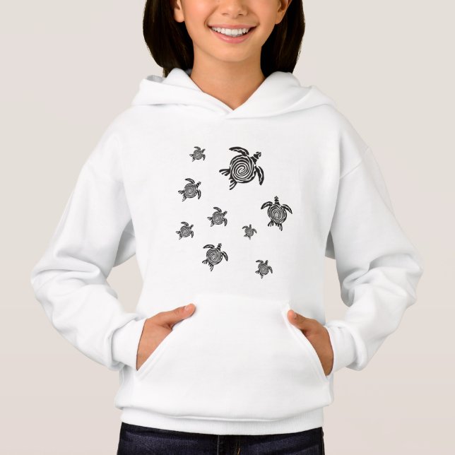 Les tortues de mer Noire, Sweat - shirt à capuche  (Devant)