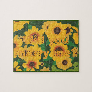 Les tournesols vous veulent m'épousent puzzle de