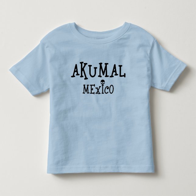 Les Tous Petits Akumal Mexico Design - T-shirt pour jersey fin Tod (Devant)