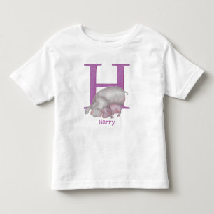 Les Tous Petits Animal ABC H est pour hippo T-shirt