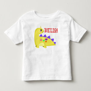 Les Tous Petits Bonjour! T-shirt pour tout-petit avec un bébé dino