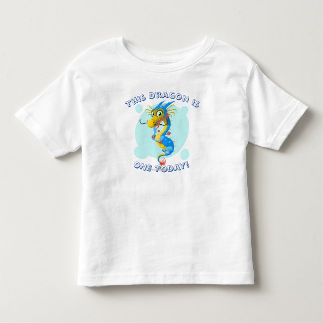 Les Tous Petits Ce dragon a un an aujourd'hui - T-Shirt pour le pr (Devant)