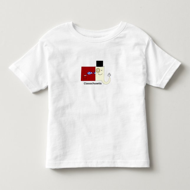 Les Tous Petits Chemassachusetts T-shirt pour tout-petit du Massac (Devant)