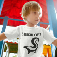 CHEMISE T-SHIRT POUR TOUT-PETIT MOUFFETTE PUANT MI