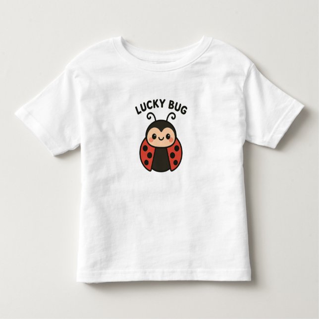 Les Tous Petits Coccinelle Chanceuse – T-shirt pour petite fille a (Devant)