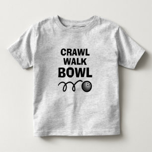 Les Tous Petits Crawl Walk Bowl t-shirt drôle pour tout-petit