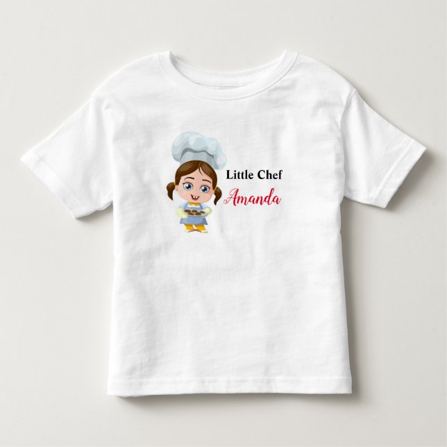 Les Tous Petits Cute Chef / Cuire T-Shirt pour bébé (Devant)