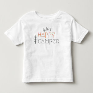 Les Tous Petits dada est heureux camper. T-shirt pour nourrissons