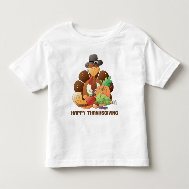 Les Tous Petits Dinde de Thanksgiving T-shirt de vacances pour tou (Devant)