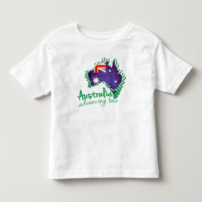 Les Tous Petits Drapeau australien arborant un t-shirt pour enfant (Devant)