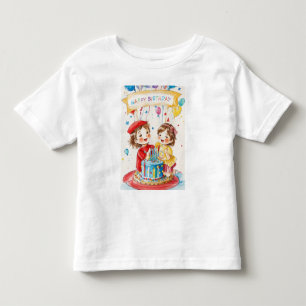 Les Tous Petits Fête D'Anniversaire Pour T-Shirt Twins (Todler)