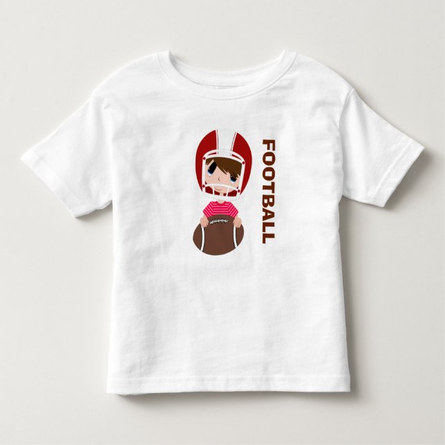 Les Tous Petits Football américain! T-shirt en jersey fin pour nou (Devant)