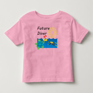 Les Tous Petits Futur Diver Design - T-Shirt pour jersey fin Toddl