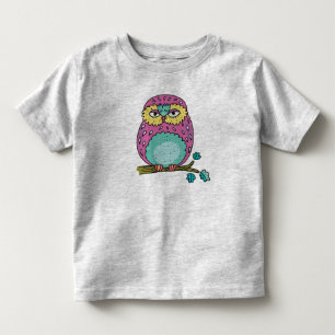 Les Tous Petits Idée cadeau t-shirt pour tout-petit Chouette Anima
