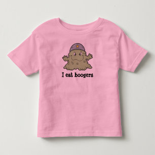 Les Tous Petits Je mange le T-shirt de boogers pour des enfants en