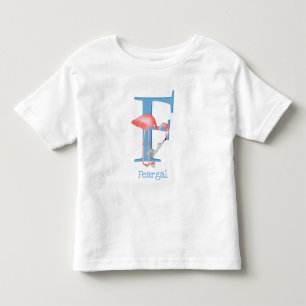 Les Tous Petits L'animal ABC F est pour le T-shirt flamant