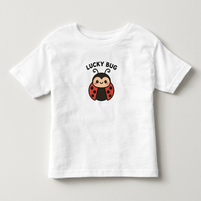 Les Tous Petits Lucky Bug Ladybug – T-shirt pour petite fille mign (Devant)