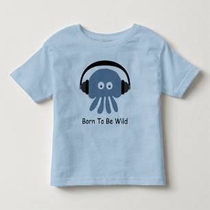 Les Tous Petits Méduses bleues DJ soutenues pour être T-shirt