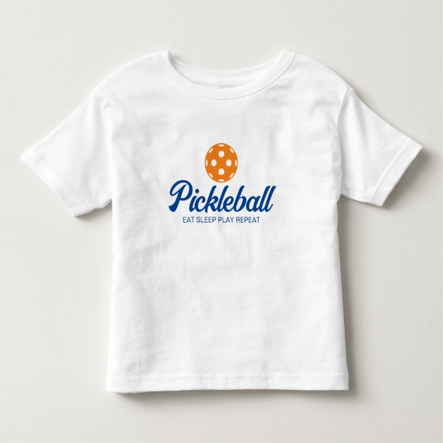 Les Tous Petits Mignonne t-shirt sport pickleball pour tout-petit (Devant)