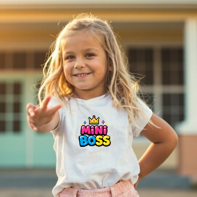 Les Tous Petits Mini Boss Y2K T-shirt pour enfants mignons (Créateur téléchargé)