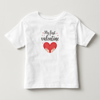 Les Tous Petits  Mon premier Saint-Valentin t-shirt pour tout-peti