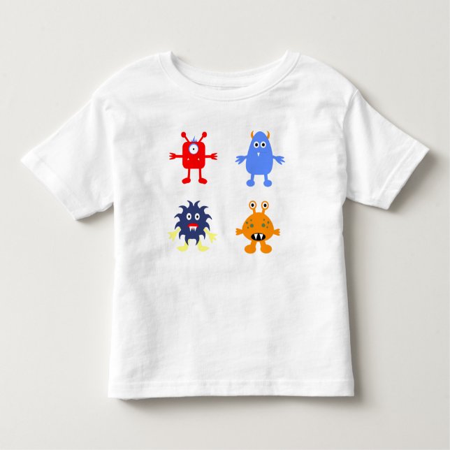 Les Tous Petits Monster - T-shirt en jersey fin pour tout-petit (Devant)
