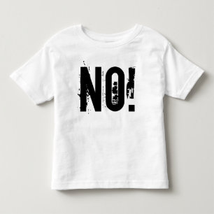 Les Tous Petits NON! T-shirt en jersey fin pour nourrissons