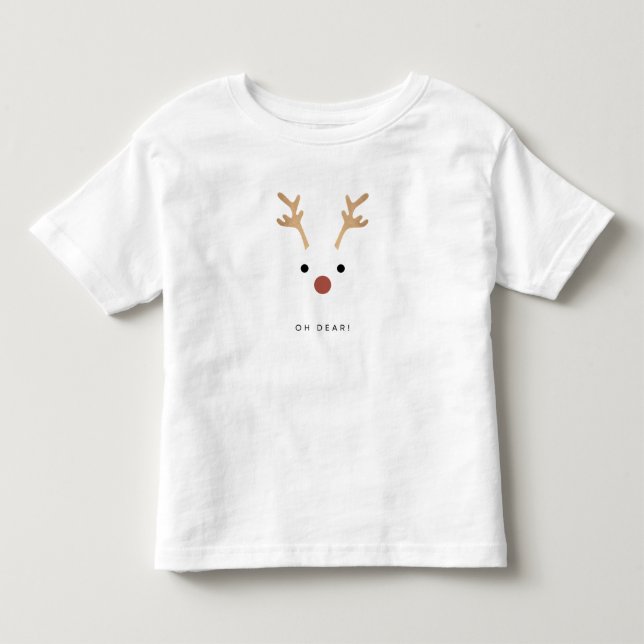 Les Tous Petits Oh Cher mignon cerf T-shirt à thème pour bébé (Devant)