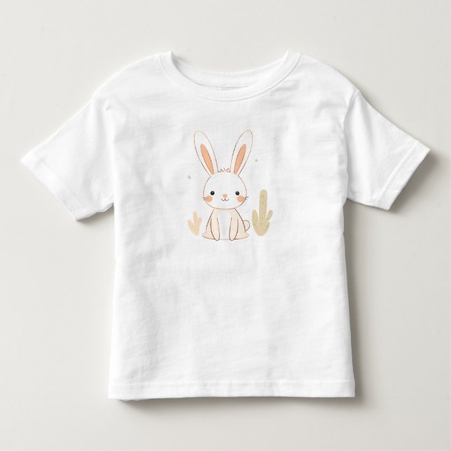 Les Tous Petits Petit lapin Toddler T-shirt animal design pour enf (Devant)