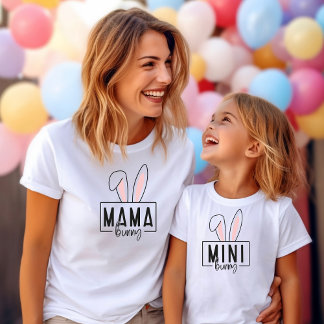 Les Tous Petits T-shirt à la mode pour la famille de Pâques