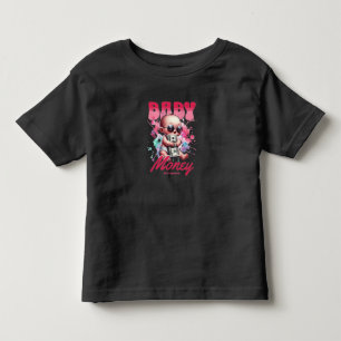 Les Tous Petits T-shirt "Baby Money" ours rose pour tout-petit bra