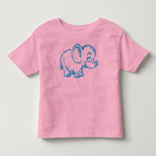 Les Tous Petits T-shirt brouillé d'éléphant pour des enfants en