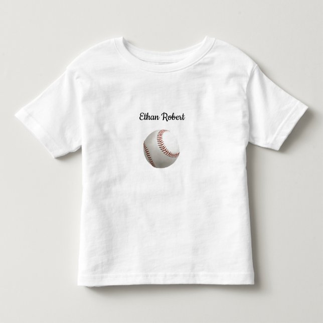 Les Tous Petits T-shirt de baseball monogramme pour tout-petit (Devant)