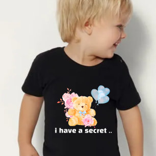 Les Tous Petits T-shirt de bébé pour annoncer le secret de Grand F