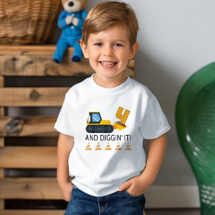 Les Tous Petits T-Shirt de construction pour 4ème anniversaire – D