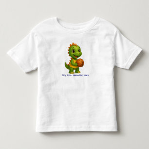 Les Tous Petits T-shirt de dinosaure de basket mignon pour enfants