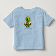 T-shirt de foot mignon avec un dinosaure pour enfa