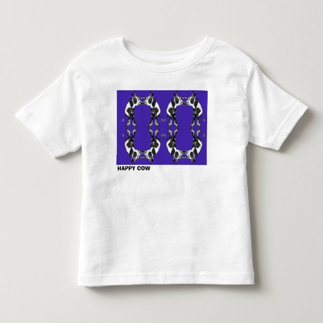 Les Tous Petits t-shirt de vache heureuse pour tout-petits  (Devant)
