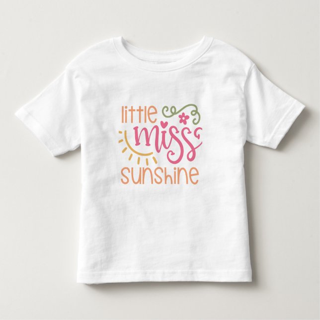 Les Tous Petits T-shirt fille pour bébé Miss Sunshine (Devant)