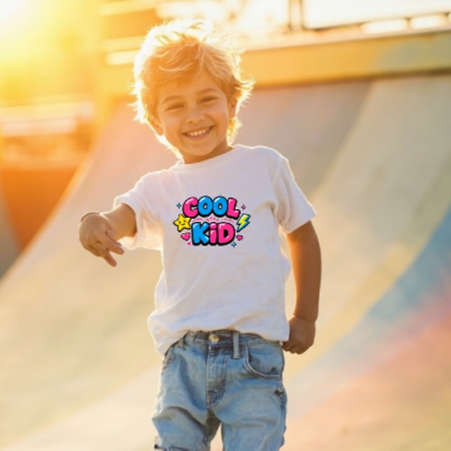 Les Tous Petits T-shirt graphique pour tout-petit Cool Kid Y2K (Créateur téléchargé)