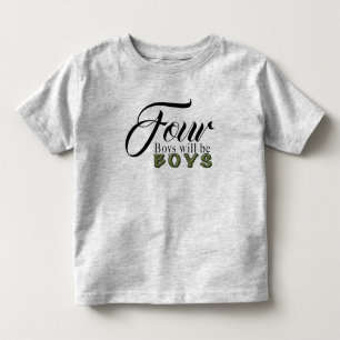 Les Tous Petits T-shirt Jersey fin pour quatre bébés