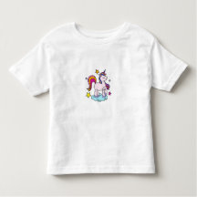 T-shirt licorne pastel mignon pour enfants
