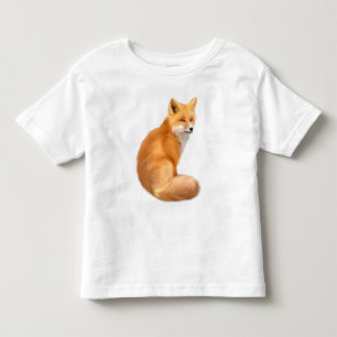 Les Tous Petits T-shirt mignon pour enfant avec un renard rouge mo