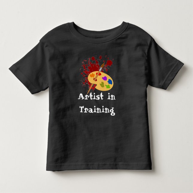 Les Tous Petits T-shirt personnalisable pour peintre (Devant)
