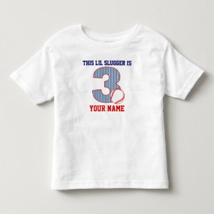 Les Tous Petits T-shirt personnalisé pour le baseball du 3e annive