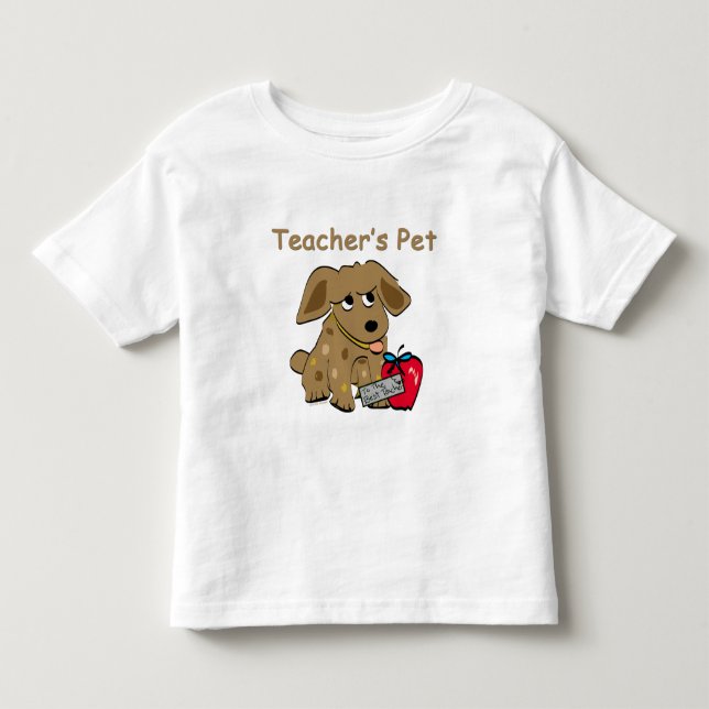 Les Tous Petits T-shirt pour animaux de compagnie de l'enseignant (Devant)