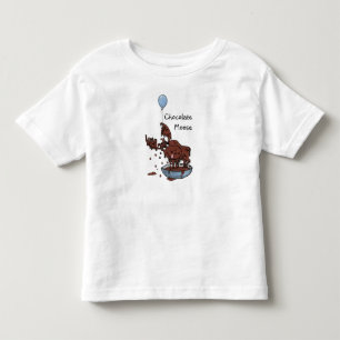 Les Tous Petits T-shirt pour bébé amusant, orignal au chocolat